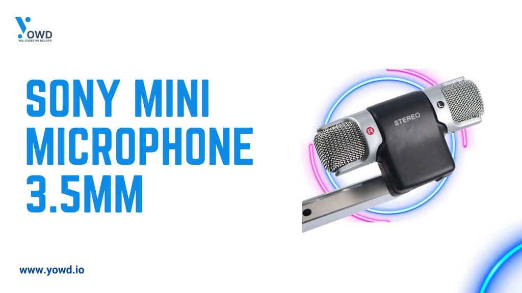 Capture Crisp Sound with Sony's 3.5mm Mini Microphone