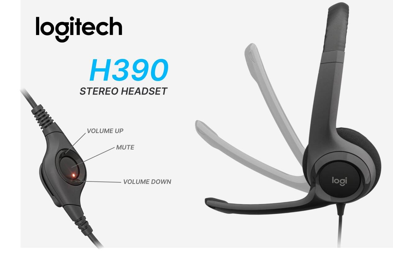 H390 USB COMPUTER HEADSET 3
