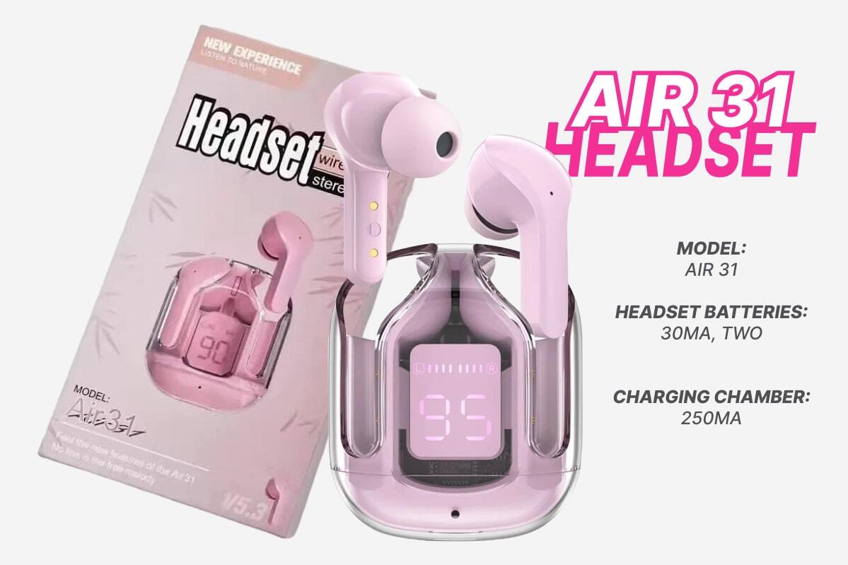 Air31 Wireless Earbuds Bluetooth 5.3 ENC TWS 1