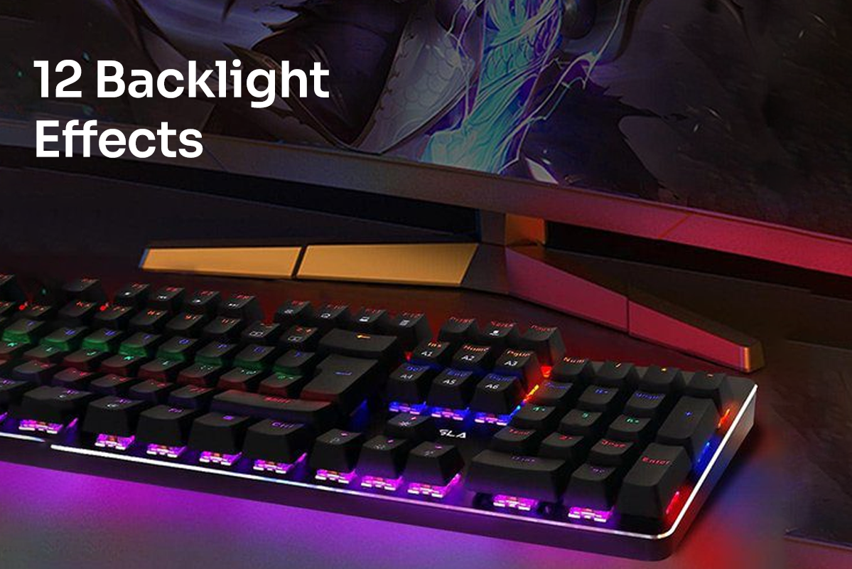 Mechanical Gaming Keyboard K12 RGB | 12 Backlight Effects