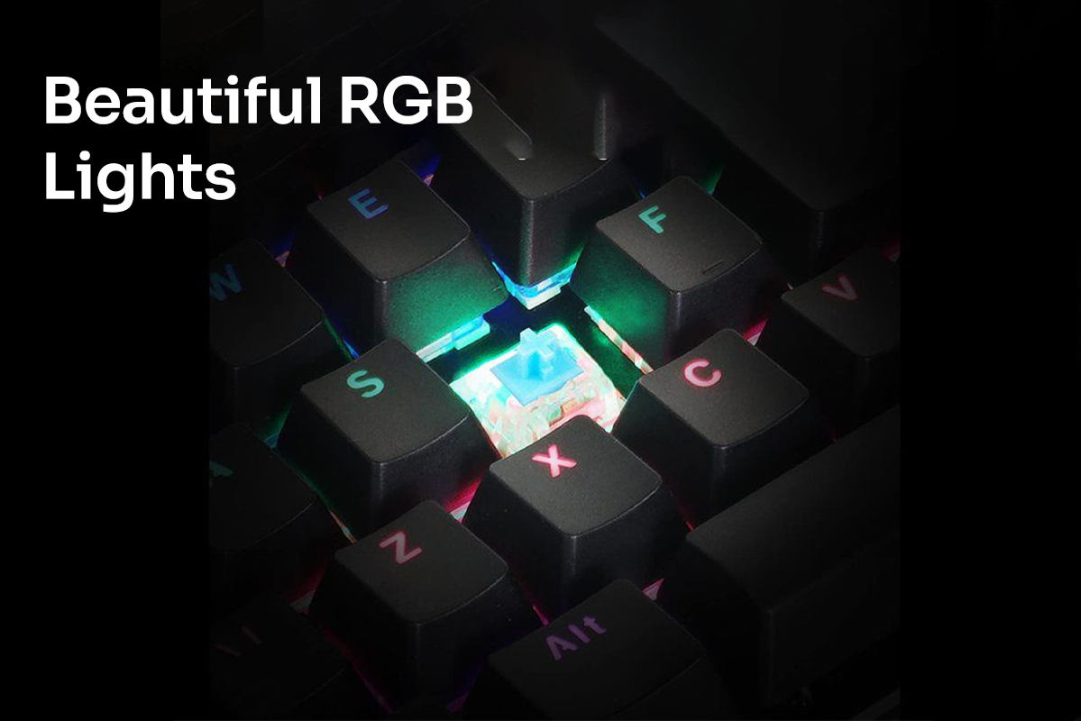 Mechanical Gaming Keyboard K12 RGB | 12 Backlight Effects