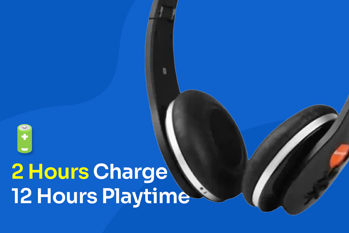 Lenovo Bluetooth Headphone W870 | Black/Orange