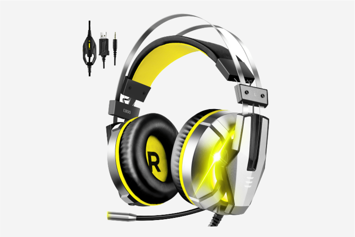 EKSA Gaming Headset E800 Yellow 1