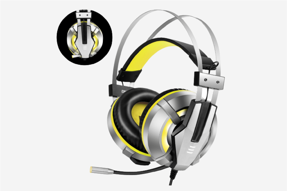 EKSA Gaming Headset E800 Yellow 2
