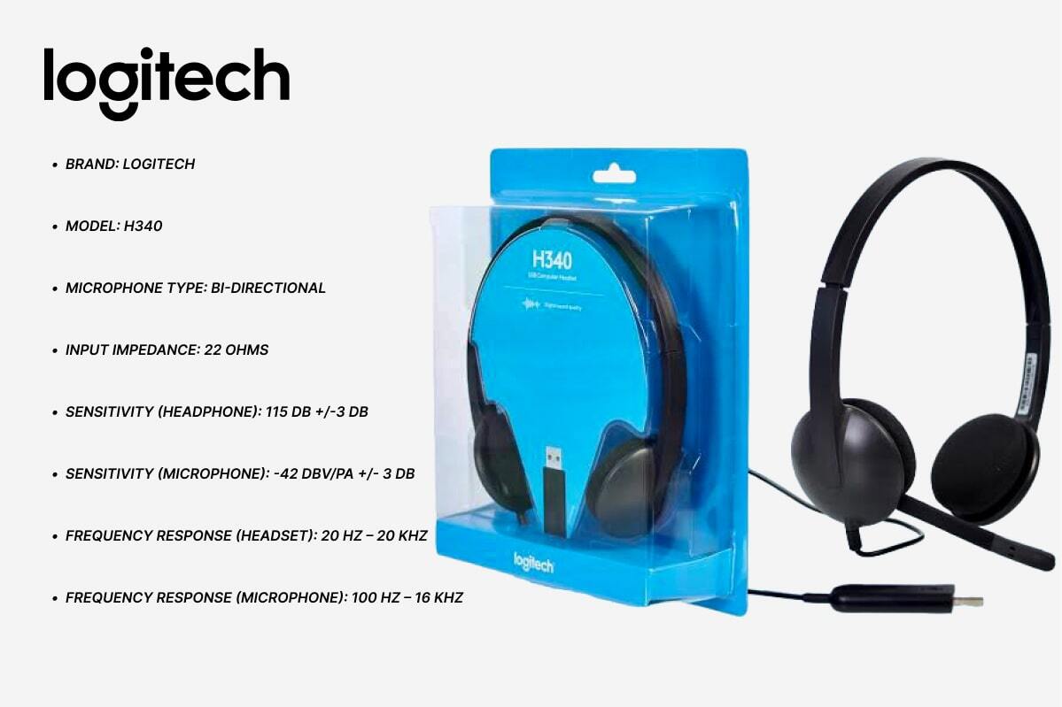 H340 USB COMPUTER HEADSET 4
