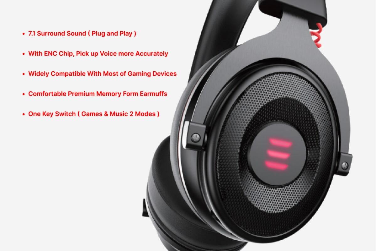 HELIOS H7.1 Virtual Surround Sound Gaming Headset2