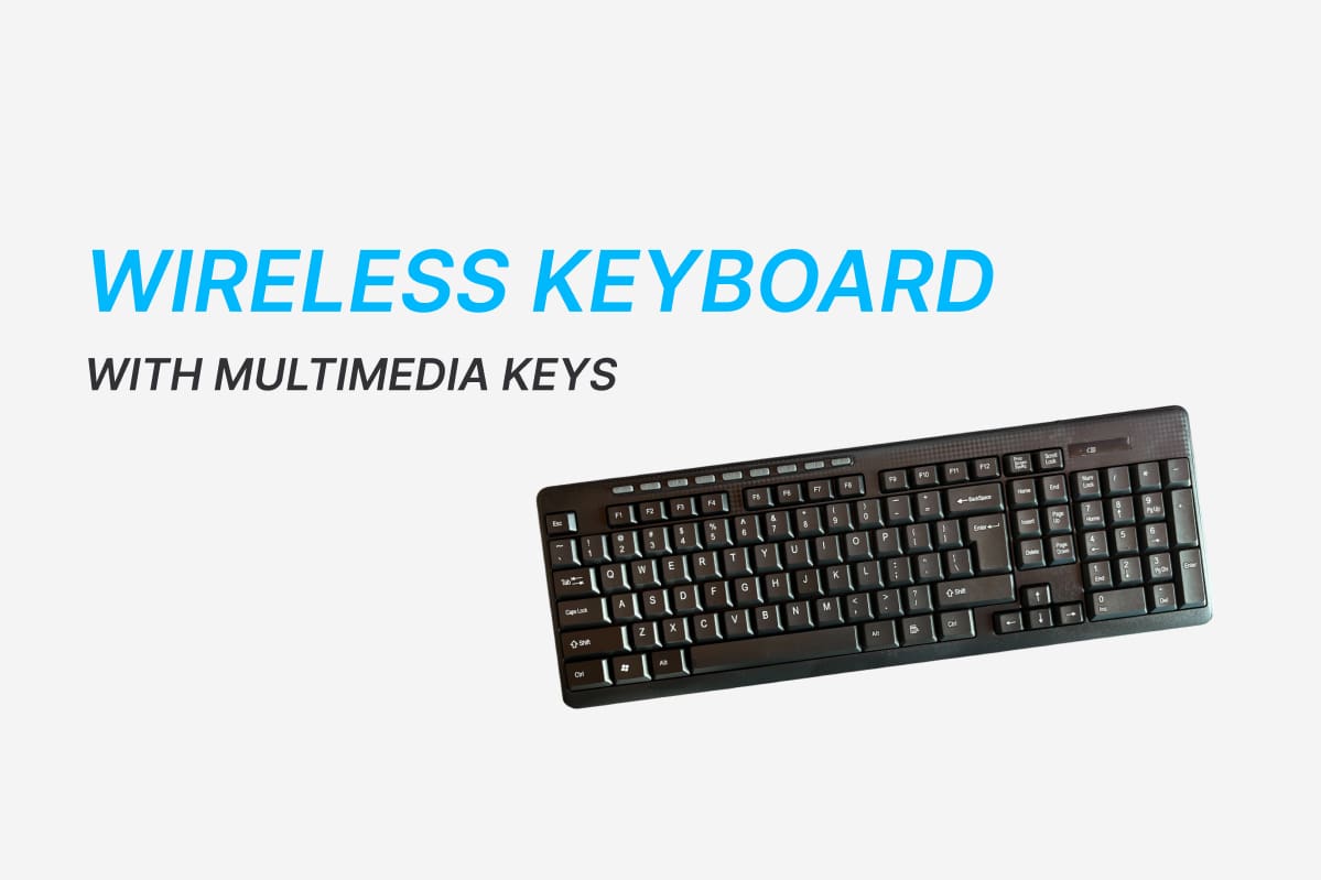 Wireless Keyboard with Multimedia Keys 2