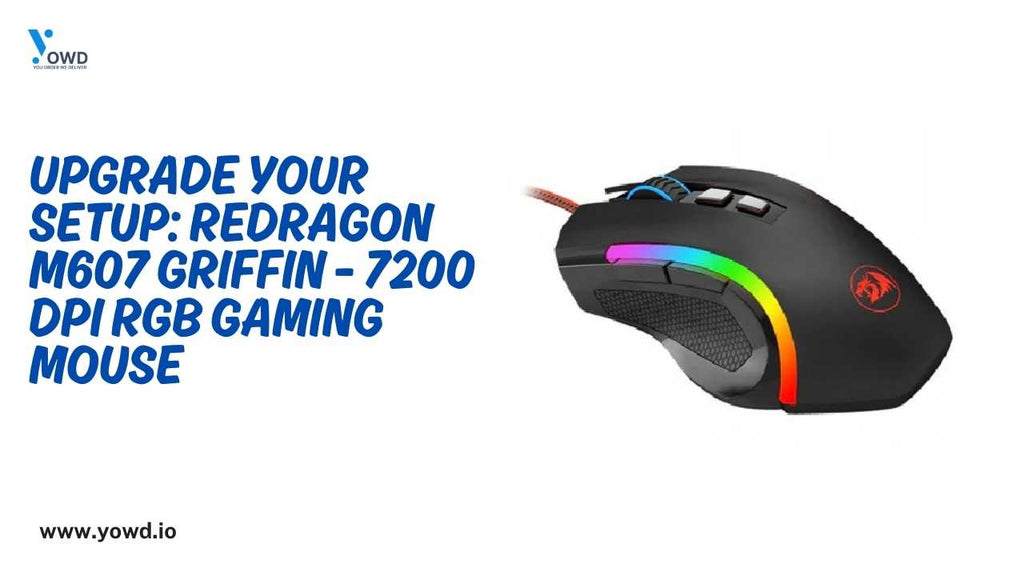 Upgrade Your Setup: Redragon M607 Griffin - 7200 DPI RGB Gaming Mouse