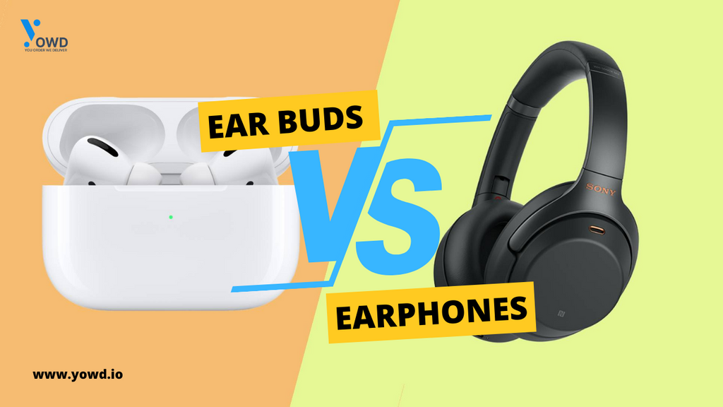 Diff. Between Earbuds vs Earphones