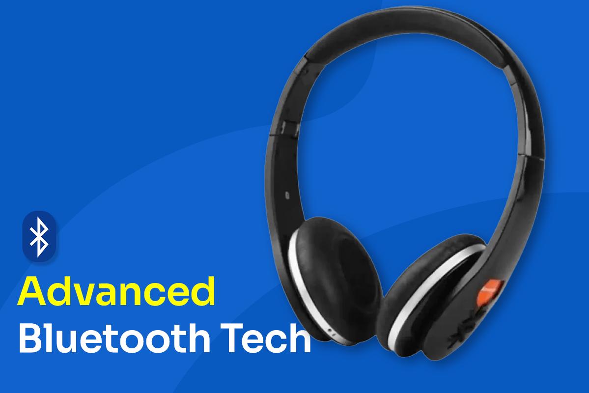 Lenovo Bluetooth Headphone W870 | Black/Orange