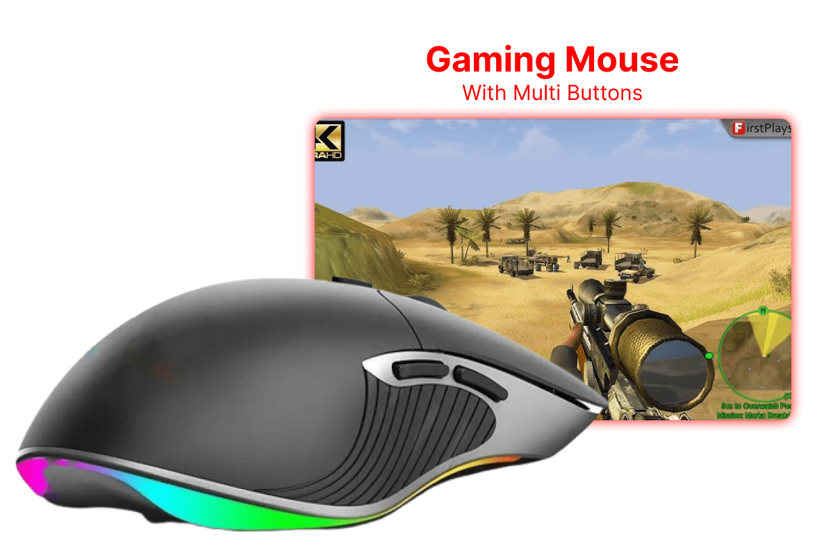 Avatech RGB Mouse - Customizable Lighting | Gaming Mouse