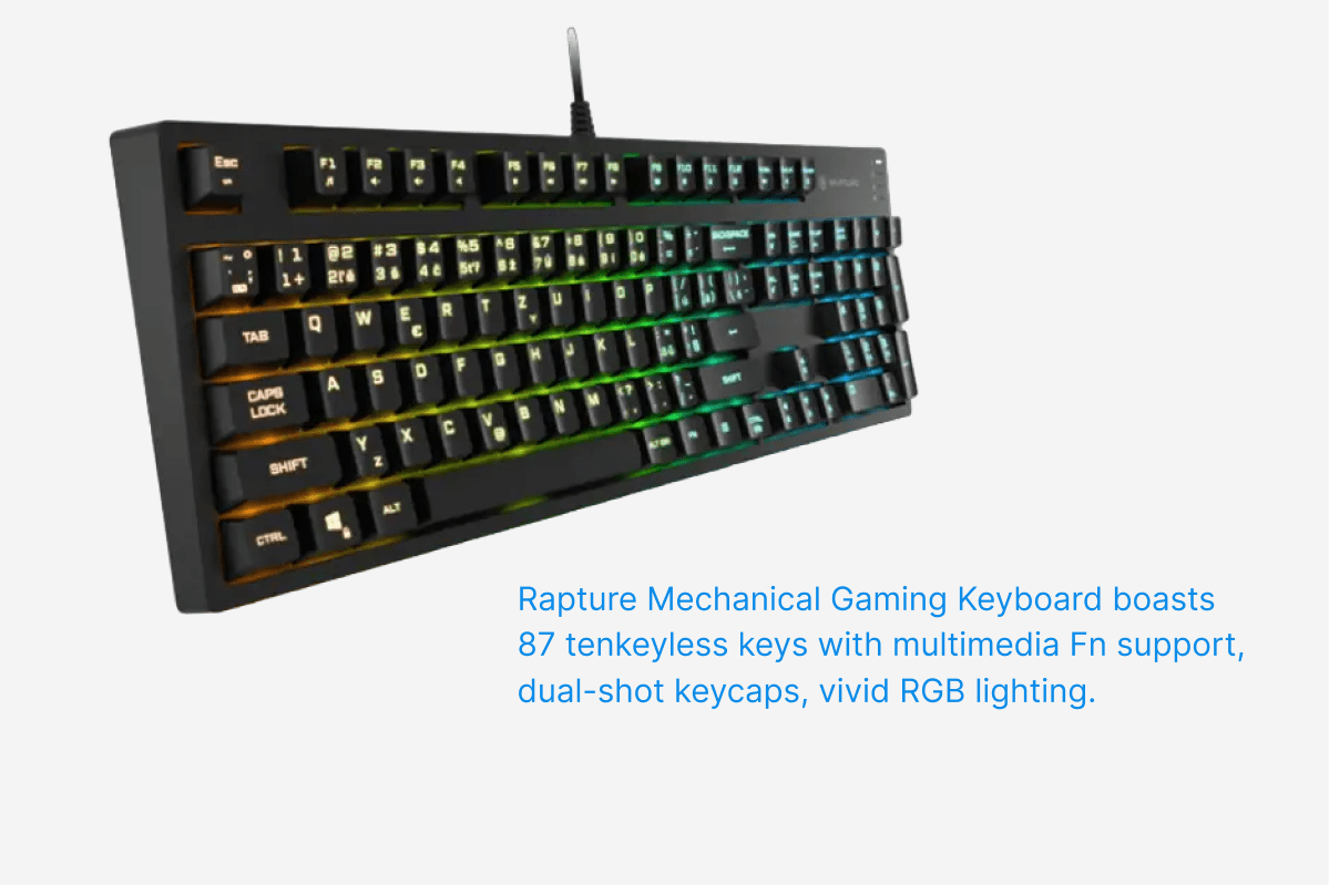 Rapture Mechanical Gaming Keyboard | RGB Lighting
