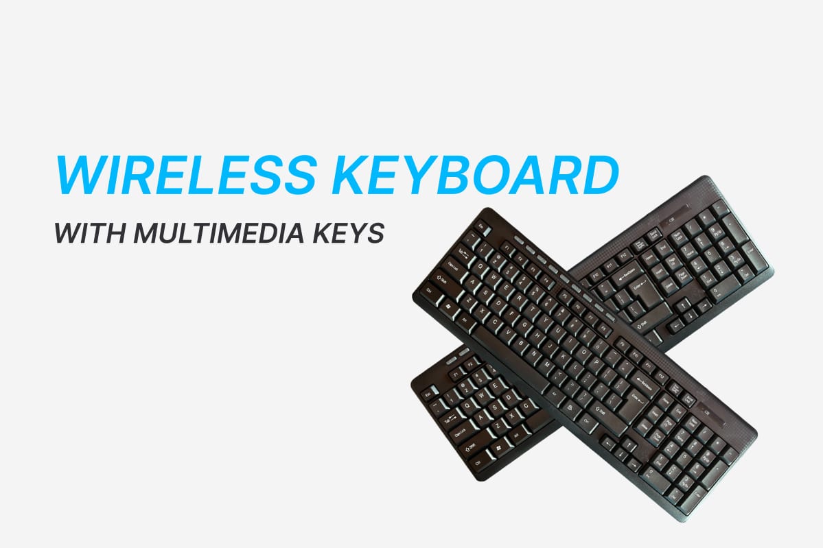Wireless Keyboard with Multimedia Keys 3